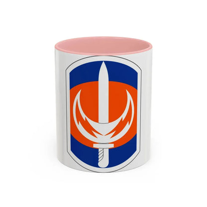 228 Signal Brigade (U.S. Army) Accent Coffee Mug 11oz Pink - Go Mug Yourself