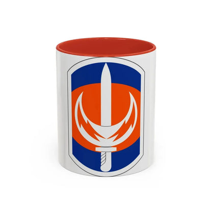 228 Signal Brigade (U.S. Army) Accent Coffee Mug 11oz Red - Go Mug Yourself