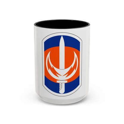 228 Signal Brigade (U.S. Army) Accent Coffee Mug 15oz Black - Go Mug Yourself