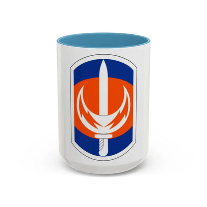 228 Signal Brigade (U.S. Army) Accent Coffee Mug 15oz Light Blue - Go Mug Yourself
