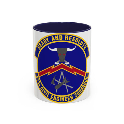 673d Civil Engineer Squadron (U.S. Air Force) Accent Coffee Mug