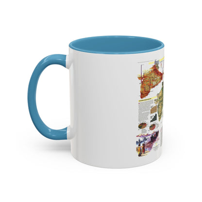 India (1997) (Map) Accent Coffee Mug