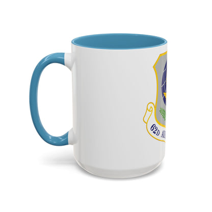 62d Airlift Wing (U.S. Air Force) Accent Coffee Mug
