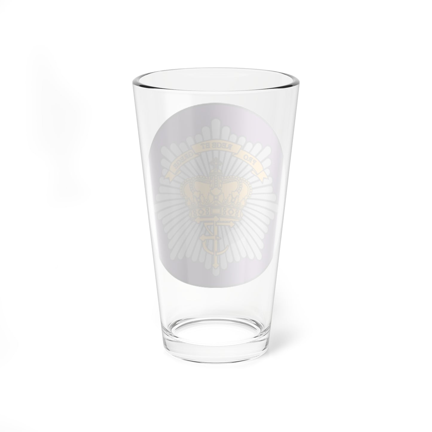 Emblem for the Danish Royal Life Guards VII Battalion (Denmark) (Coat of Arms) Pint Glass 16oz