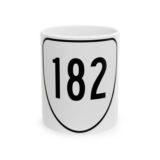 Virginia 182 1956 (Virginia) (Road Sign) White Coffee Mug
