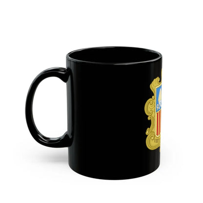 Coat of arms of Andorra (1949-1959) - Black Coffee Mug-Go Mug Yourself