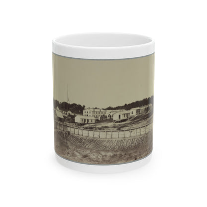 Barracks At Fort Carroll (U.S. Civil War) White Coffee Mug