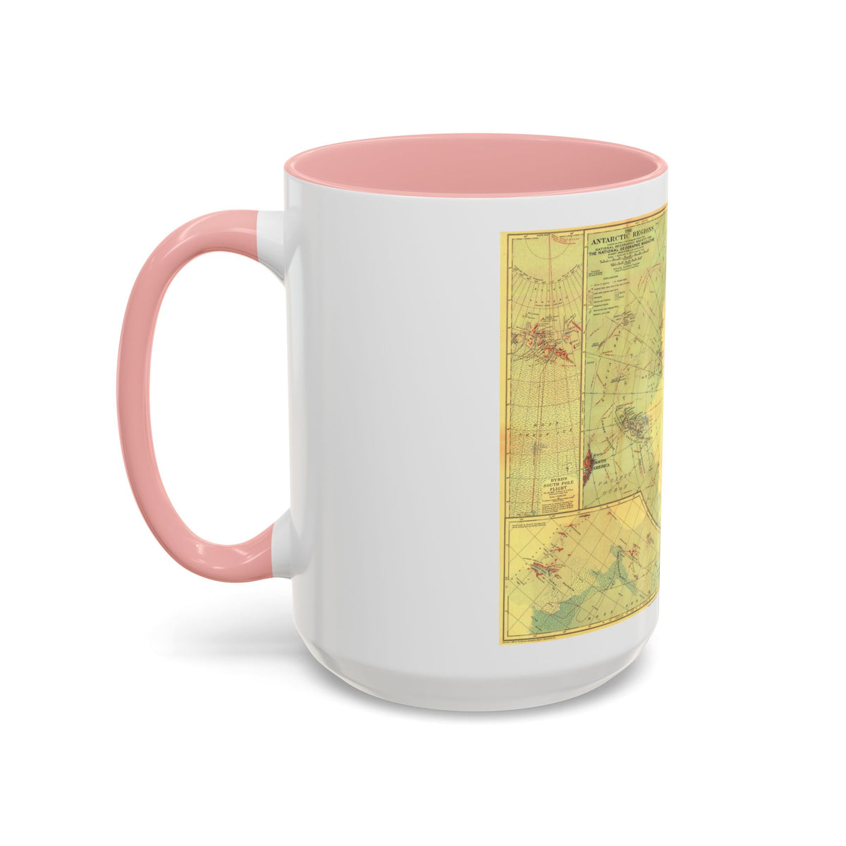 Antarctic Regions (1932) (Map) Accent Coffee Mug