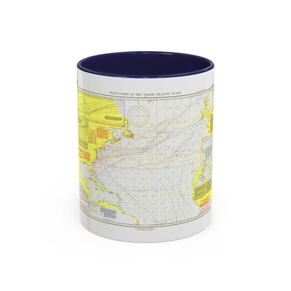 Atlantic Ocean - North (1903) (Map) Accent Coffee Mug