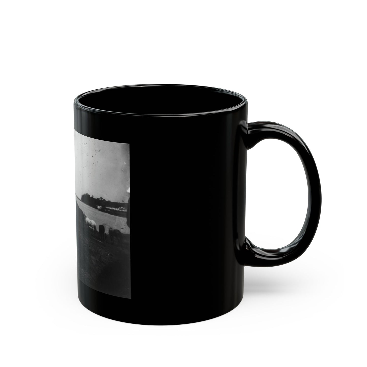 Belle Plains, Va., May 16, 1864, Encampment Of 2nd New York And 1st Massachusetts Heavy Artillery (U.S. Civil War) Black Coffee Mug