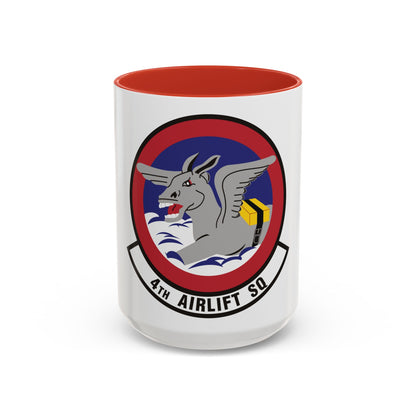 4th Airlift Squadron (U.S. Air Force) Accent Coffee Mug