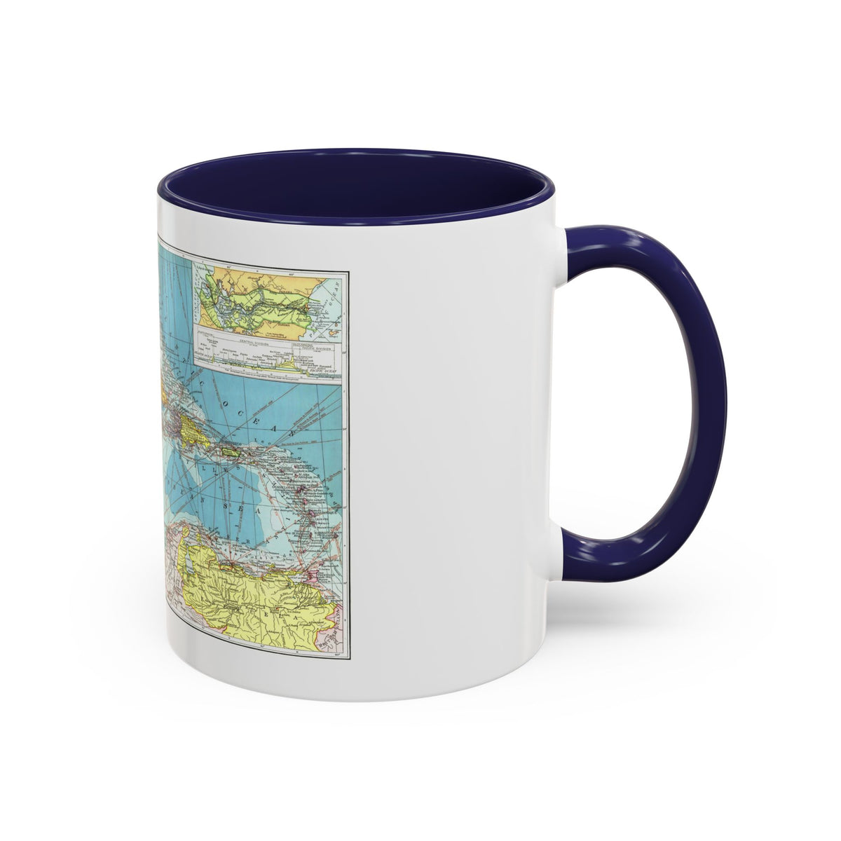 Central America (1913) (Map) Accent Coffee Mug