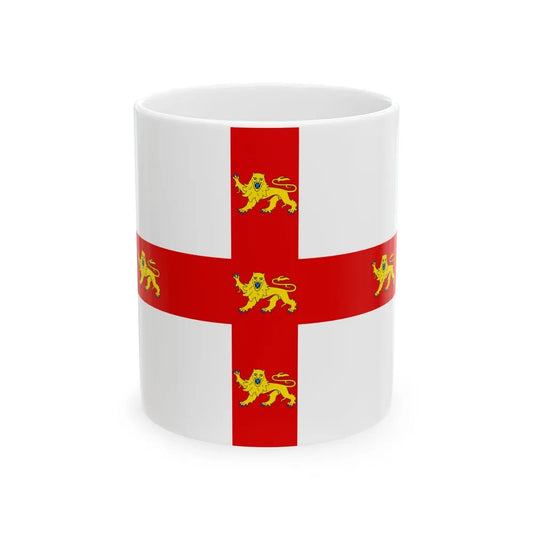 Flag of York UK - White Coffee Mug-11oz-Go Mug Yourself