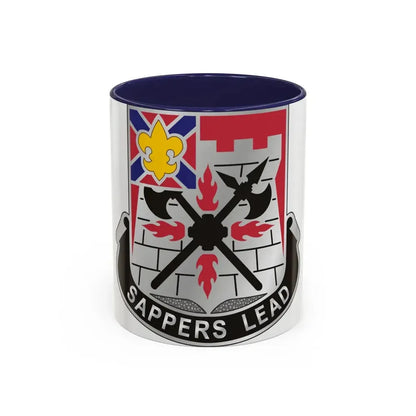 229 Engineer Battalion (U.S. Army) Accent Coffee Mug 11oz Navy - Go Mug Yourself