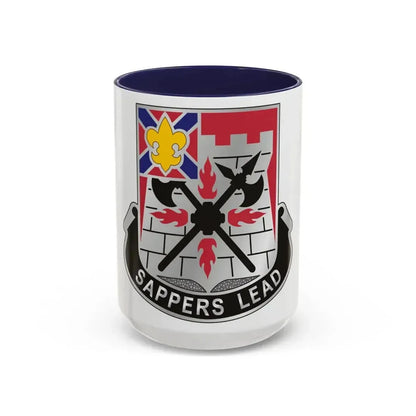 229 Engineer Battalion (U.S. Army) Accent Coffee Mug 15oz Navy - Go Mug Yourself