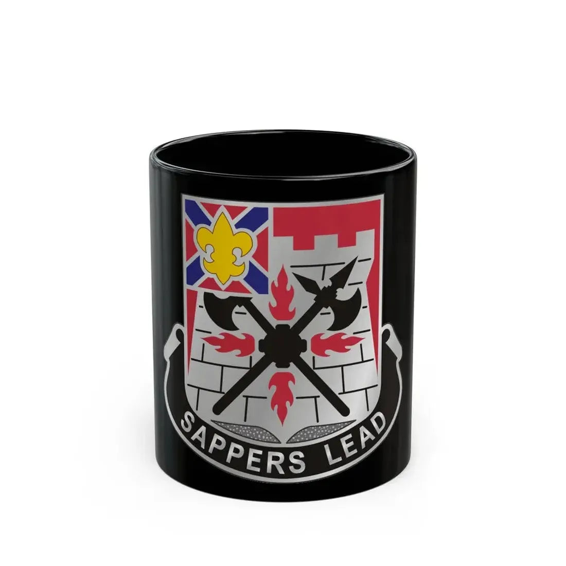 229 Engineer Battalion (U.S. Army) Black Coffee Mug 11oz - Go Mug Yourself
