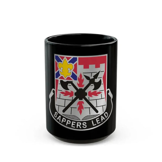 229 Engineer Battalion (U.S. Army) Black Coffee Mug 15oz - Go Mug Yourself