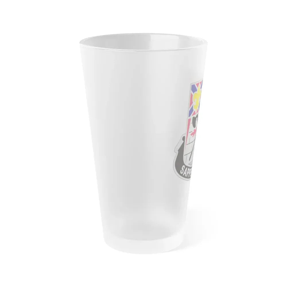 229 Engineer Battalion (U.S. Army) Frosted Pint Glass 16oz - Go Mug Yourself