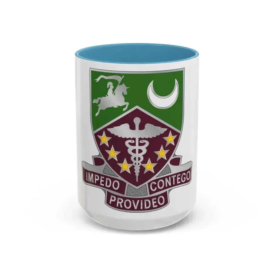 229 Medical Battalion (U.S. Army) Accent Coffee Mug 15oz Light Blue - Go Mug Yourself