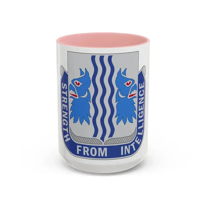 229 Military Intelligence Battalion (U.S. Army) Accent Coffee Mug 15oz Pink - Go Mug Yourself