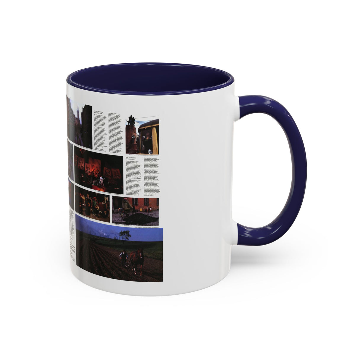 Poland - The Face and Faith 1 (1982) (Map) Accent Coffee Mug