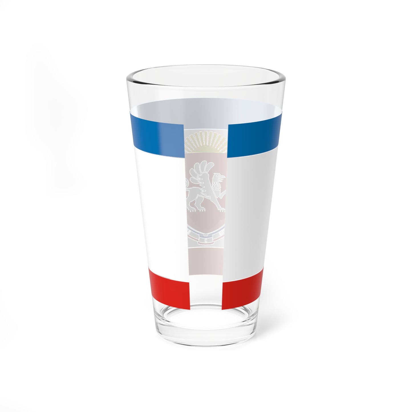 Flag of Crimea Coat of Arms (Russia) Pint Glass 16oz