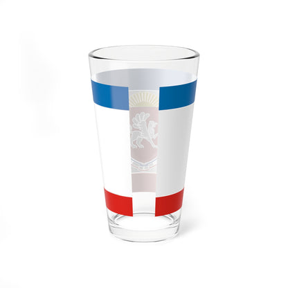 Flag of Crimea Coat of Arms (Russia) Pint Glass 16oz