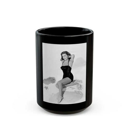 Elaine Stewart #23 1 (Vintage Female Icon) Black Coffee Mug-15oz-Go Mug Yourself