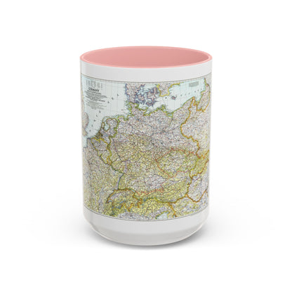 Germany and its Approaches (1944) (Map) Accent Coffee Mug