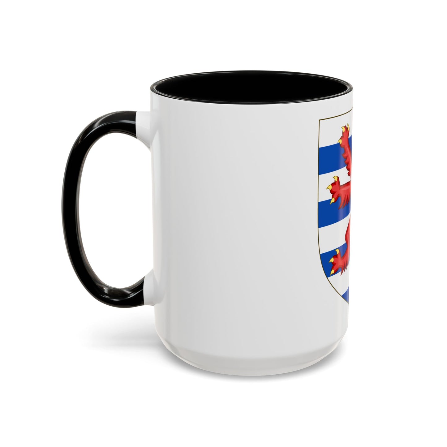 Coat of Arms of the House of Lusignan (Kings of Cyprus) - Accent Coffee Mug
