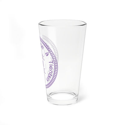 Seal of the Belgian concession of Tianjin (China) (Coat of Arms) Pint Glass 16oz