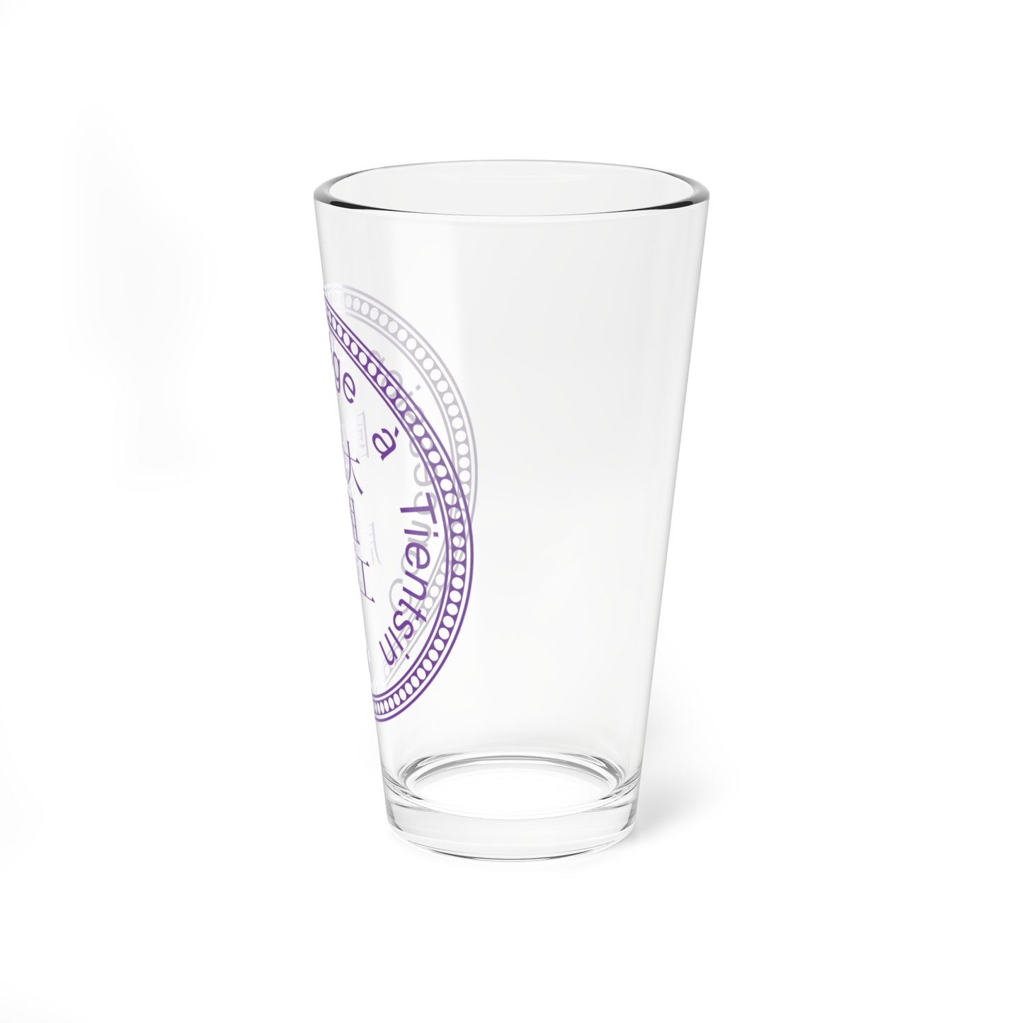 Seal of the Belgian concession of Tianjin (Belgium) (Coat of Arms) Pint Glass 16oz