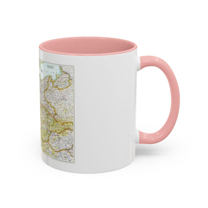 Germany and its Approaches (1944) (Map) Accent Coffee Mug