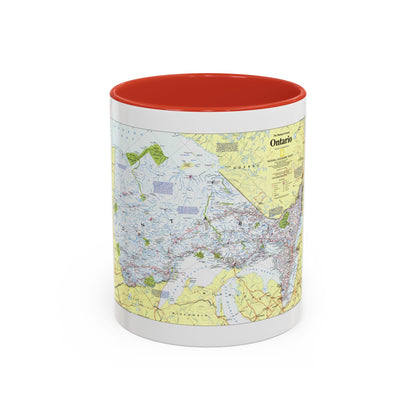 Canada - Ontario 1 (1996 (Map) Accent Coffee Mug