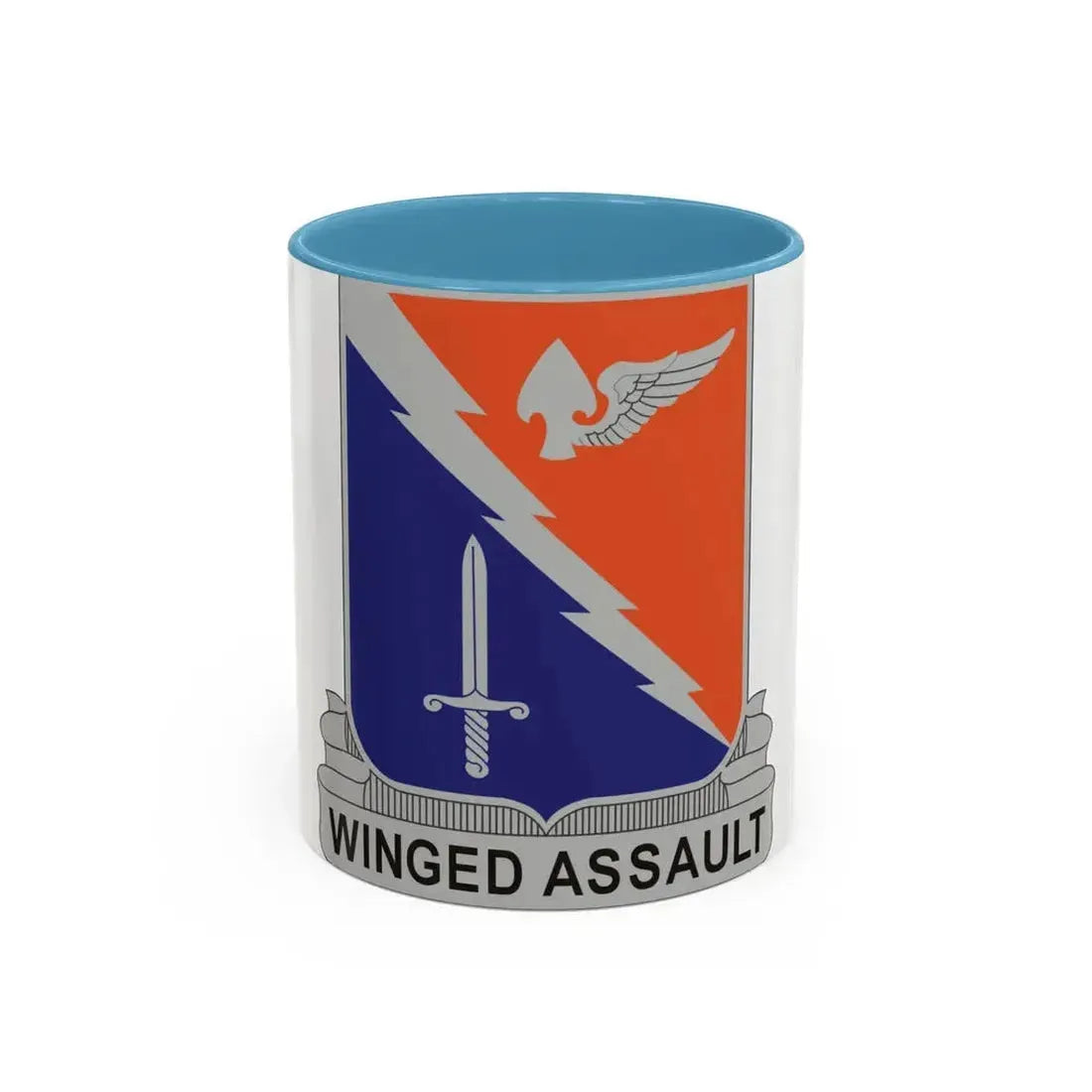 229th Aviation Regiment (U.S. Army) Accent Coffee Mug 11oz Light Blue - Go Mug Yourself