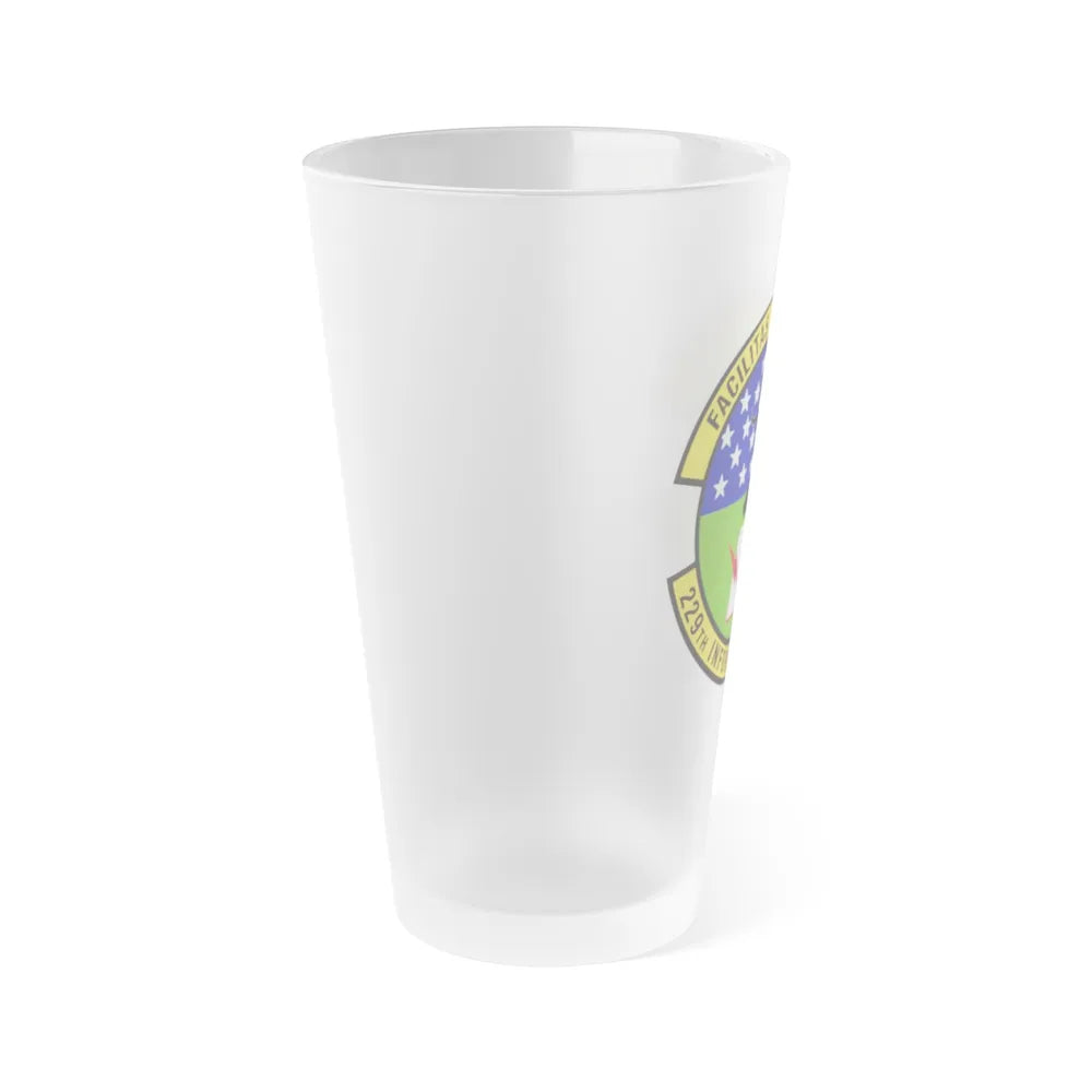 229th Information Operations Squadron (U.S. Air Force) Frosted Pint Glass 16oz-Go Mug Yourself