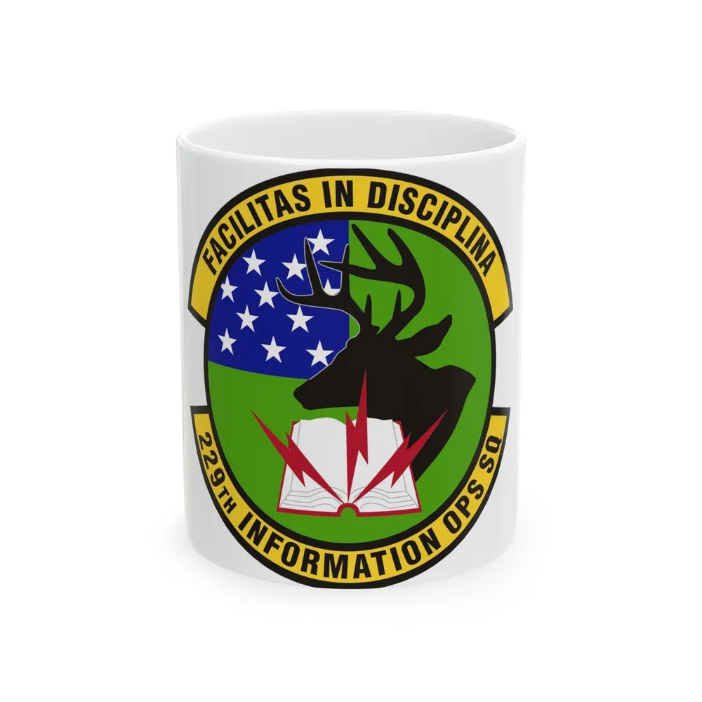 229th Information Operations Squadron (U.S. Air Force) White Coffee Mug-11oz-Go Mug Yourself