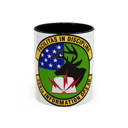229th Information Operations Squadron (U.S. Air Force) Accent Coffee Mug 11oz Black - Go Mug Yourself