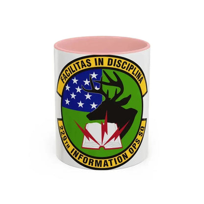 229th Information Operations Squadron (U.S. Air Force) Accent Coffee Mug 11oz Pink - Go Mug Yourself