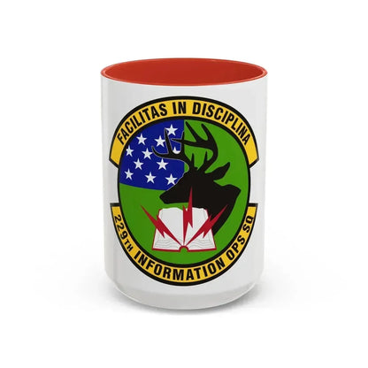 229th Information Operations Squadron (U.S. Air Force) Accent Coffee Mug 15oz Red - Go Mug Yourself