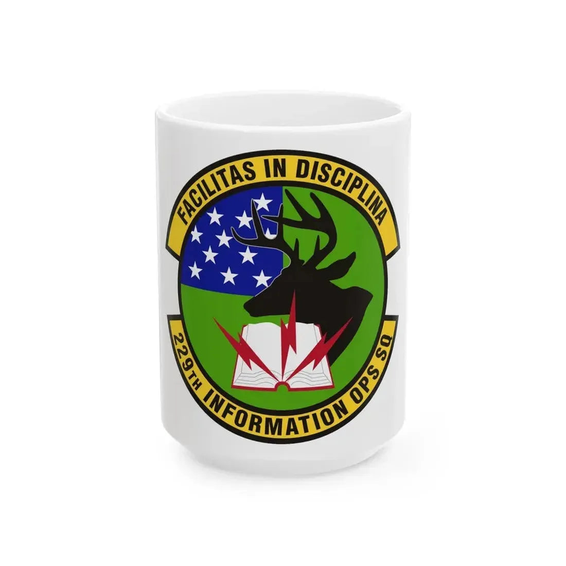 229th Information Operations Squadron (U.S. Air Force) White Coffee Mug 15oz - Go Mug Yourself