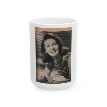 Janette Scott #54 - Life Story+Glamour Photos #38 Fans Star Library - Glamour Photo #2 (Vintage Female Icon) White Coffee Mug-15oz-Go Mug Yourself