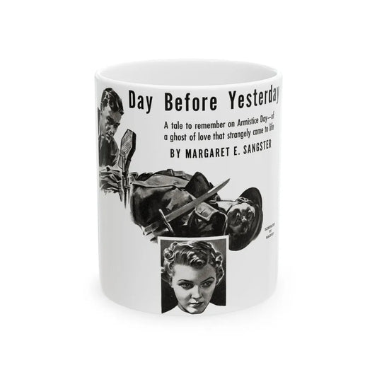 Day Before Yesterday, Liberty magazine, November 12, 1938 - White Coffee Mug-11oz-Go Mug Yourself