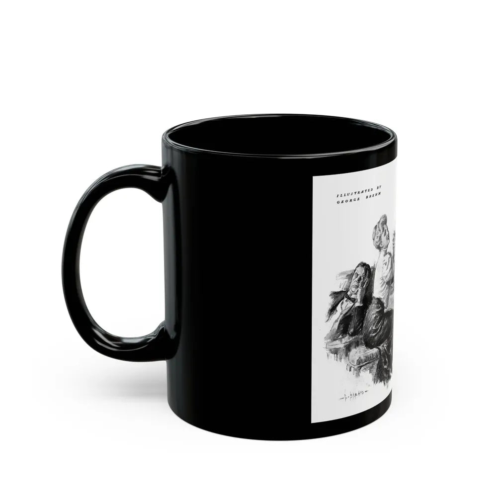 George Brehm illustration - Black Coffee Mug-Go Mug Yourself