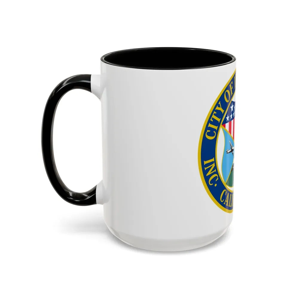 Seal of Inglewood California - Accent Coffee Mug-Go Mug Yourself