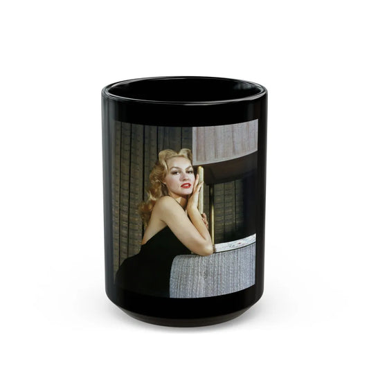 Julie Newmar #286 (Vintage Female Icon) Black Coffee Mug-15oz-Go Mug Yourself