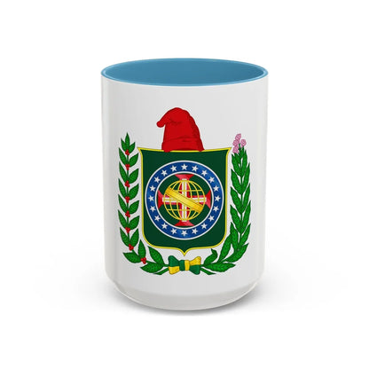 Republican Convention Brazil Emblem - Accent Coffee Mug-15oz-Light Blue-Go Mug Yourself