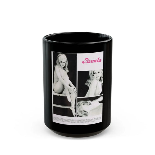 Pamela Tiffin #28 (Vintage Female Icon) Black Coffee Mug-15oz-Go Mug Yourself