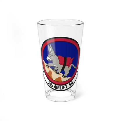 22d Airlift Squadron (U.S. Air Force) Pint Glass 16oz-16oz-Go Mug Yourself