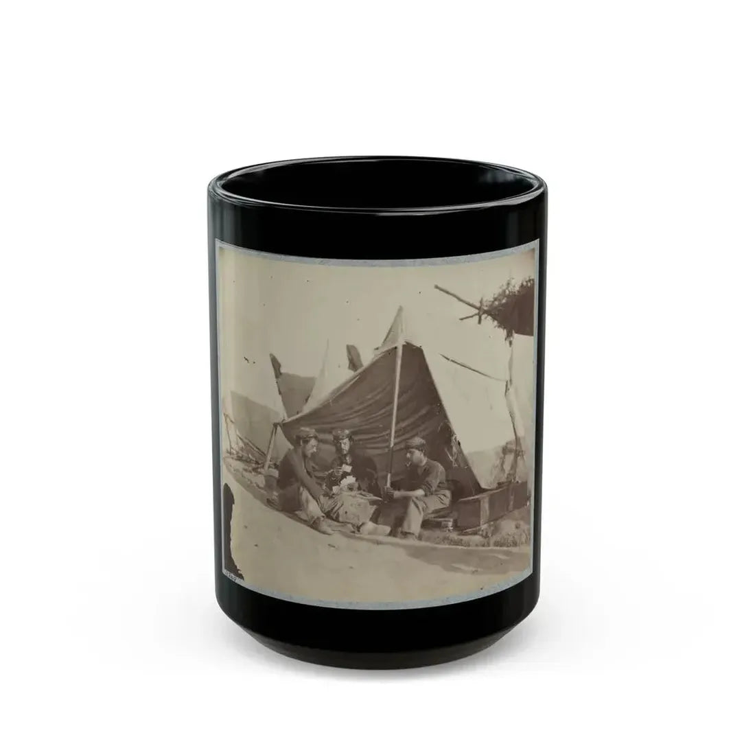 22d New York State Militia Near Harpers Ferry, Va., 1861 I.E.1862 008 (U.S. Civil War) Black Coffee Mug 15oz - Go Mug Yourself
